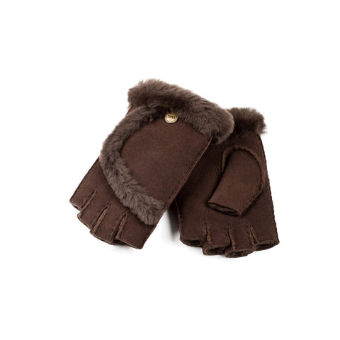 Ugg Fingerless Glove - Chocolate