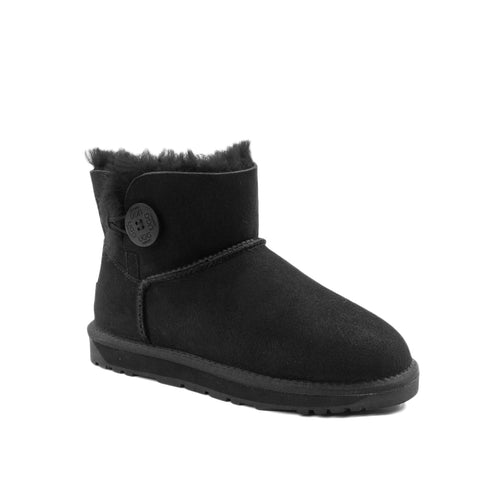 Ugg Classic Mini Button Boots (Water Resistant) - Black