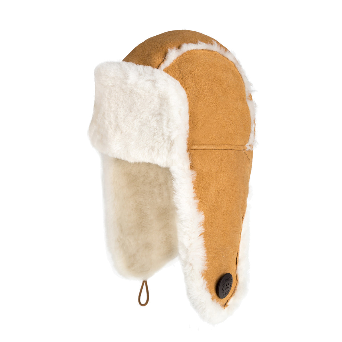 Ugg Button Aviator Hat - Chestnut