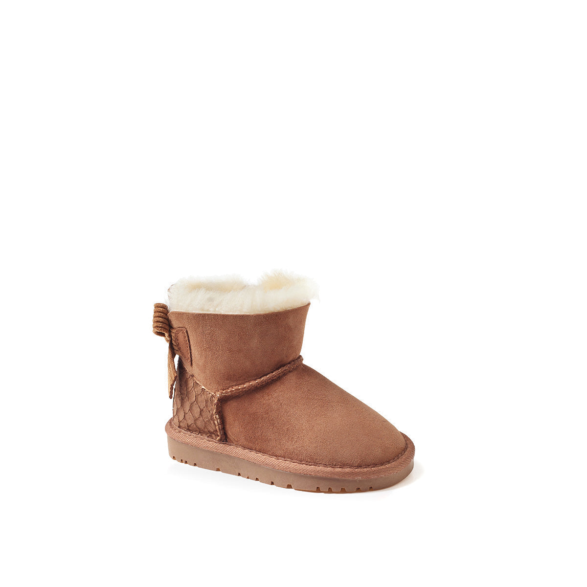 Ugg Kids One Bailey Bow Corduroy Boots (Water Resistants) - Chestnut