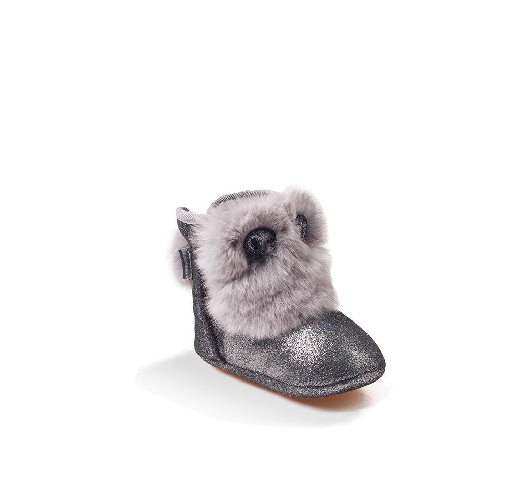 Ugg Rabbit Baby Booties - Glittergrey