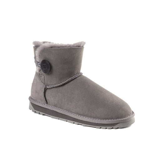 Ugg Classic Mini Button Boots (Water Resistant) - Grey