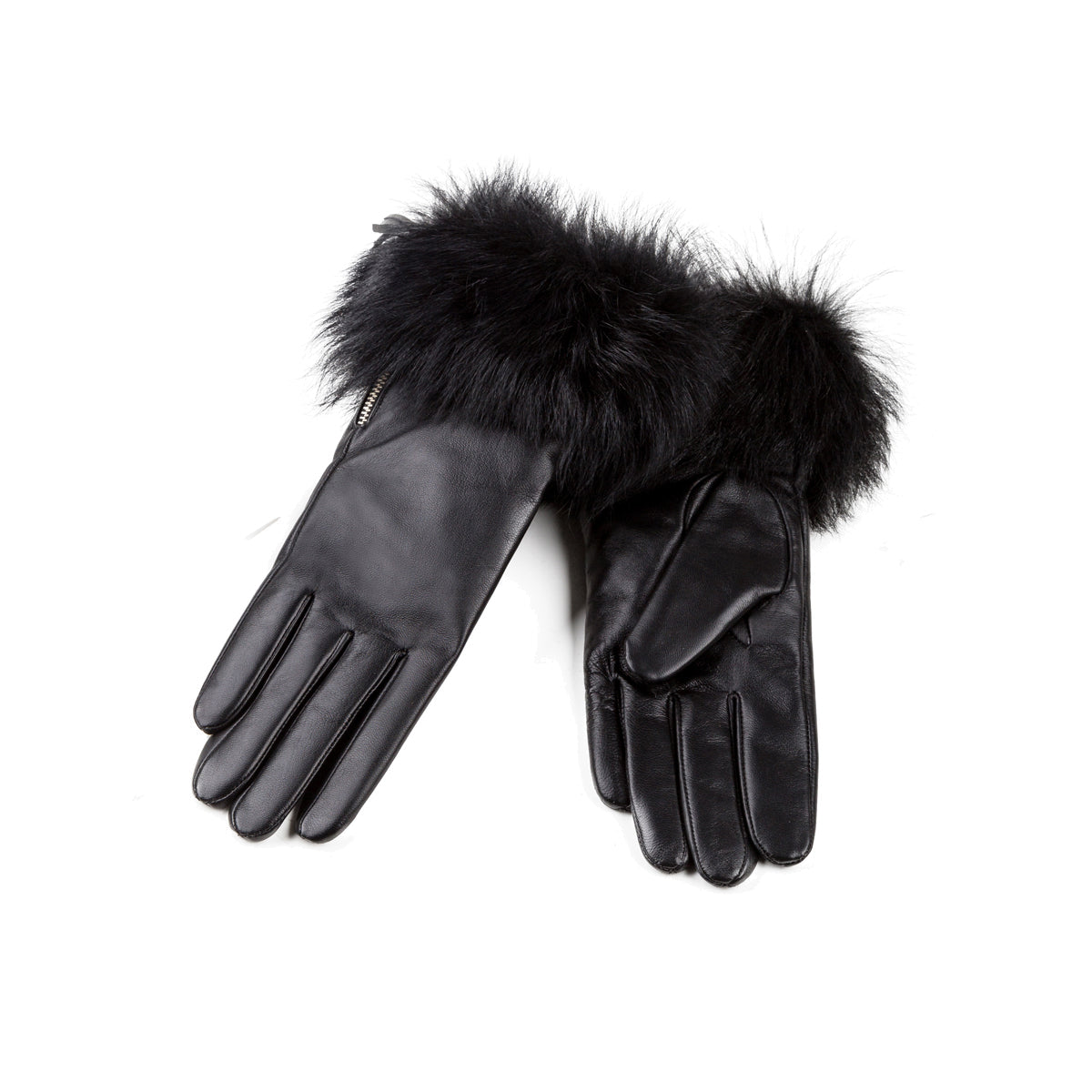 Ugg Gianna Touch Screen Fur Glove - Black