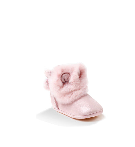 Ugg Rabbit Baby Booties - Glitterpink