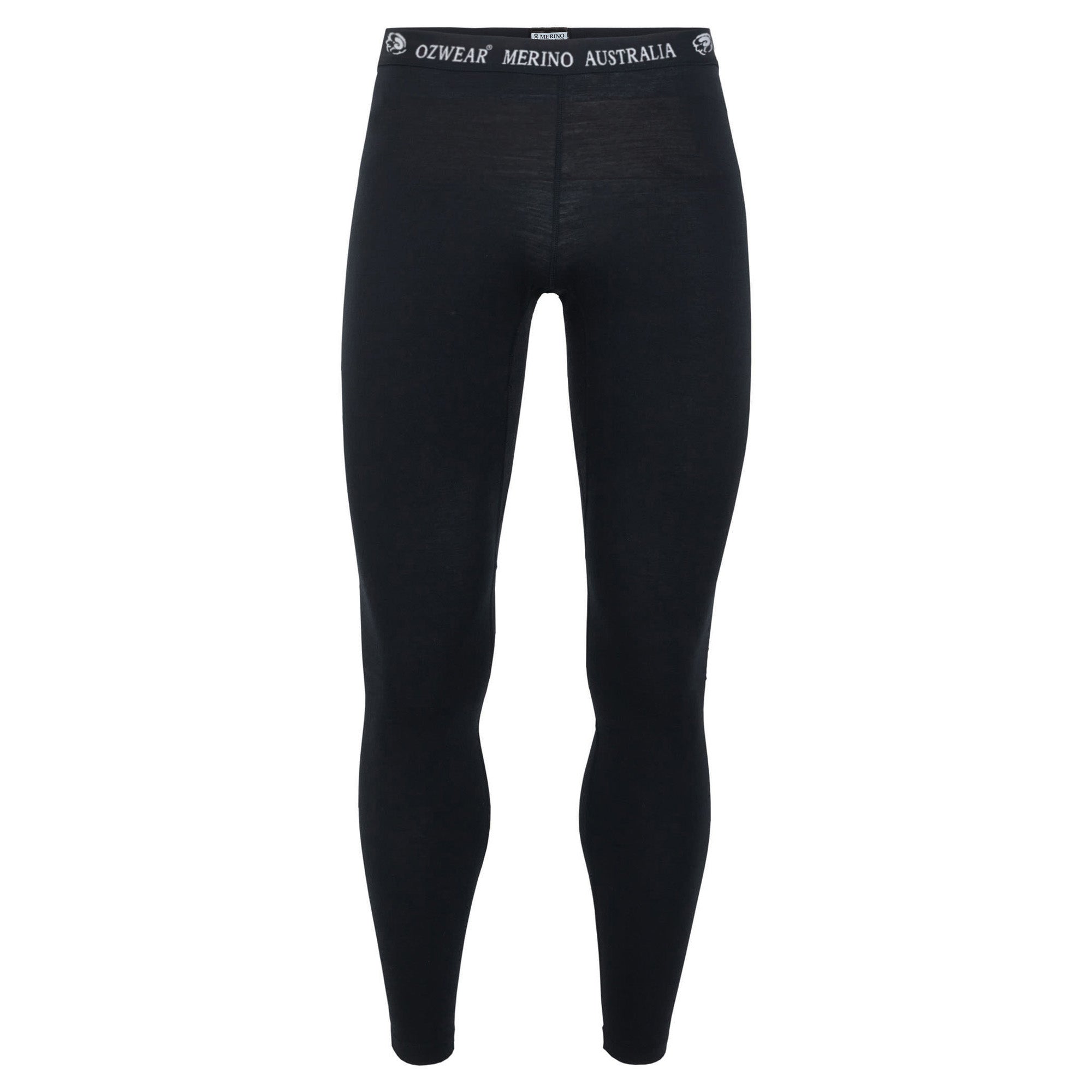 Men's 200 100% Merino Wool Leggings - Black