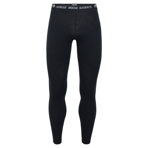 Men's 200 100% Merino Wool Leggings - Black