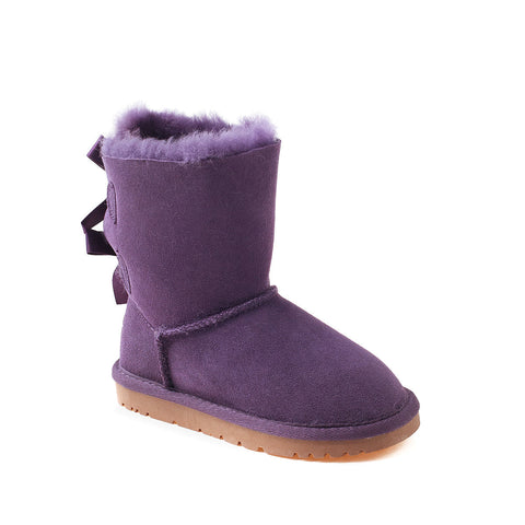 Ugg Kids 2 Ribbon Boots (Water Resistant) - Purple