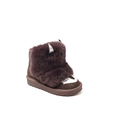 Ugg Kids Zip Fox Boots - Grey