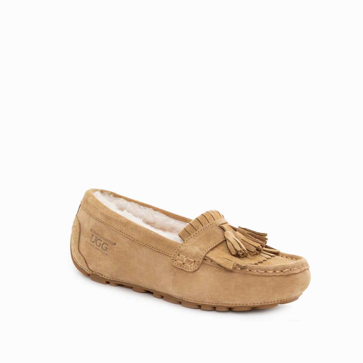 Ugg Rylee Tassel Moccasins (Inner Wedge) - Chestnut