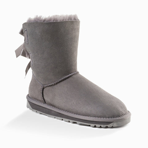 Ugg Classic Bailey Bow Boots (Water Resistant) - Grey