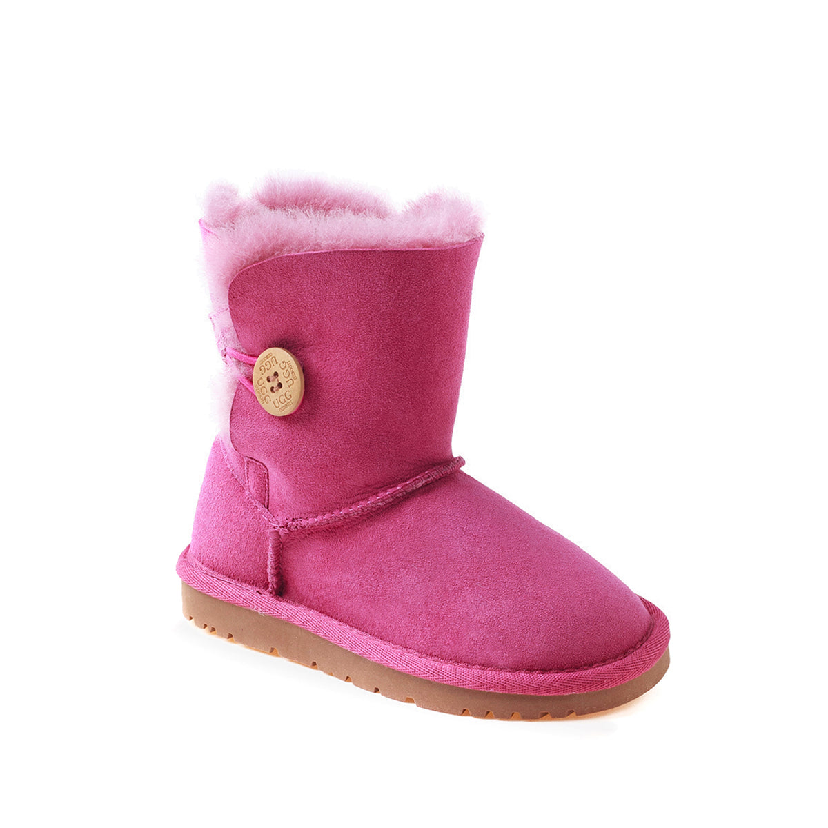 Ugg Kids Ugg Button Boots (Water Resistant) - Rose