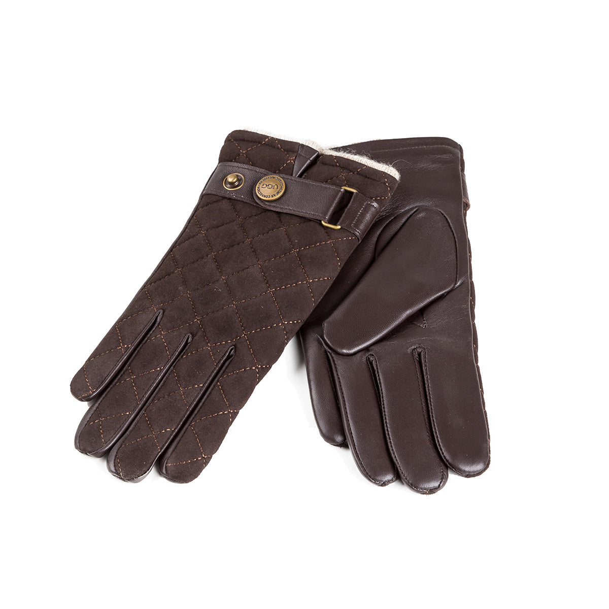 Ugg Ladies Quilted Ts Glove - Chocolate