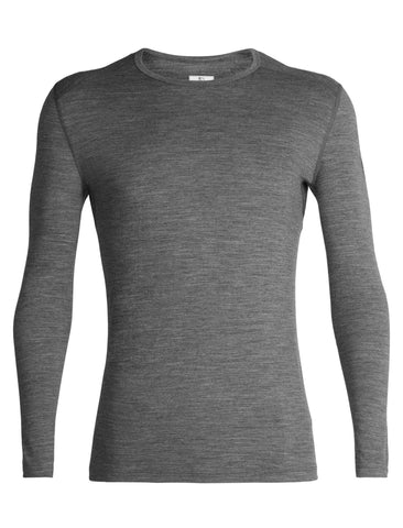 Men's 200 100% Merino Wool Long Sleeve Crew - Stonemarl