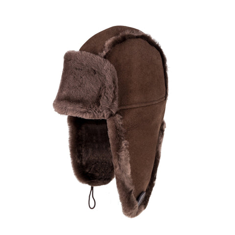 Ugg Button Aviator Hat - Chocolate