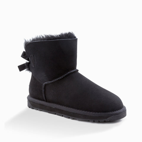 Ugg Classic Mini Bailey Bow Boots (Water Resistant) - Black