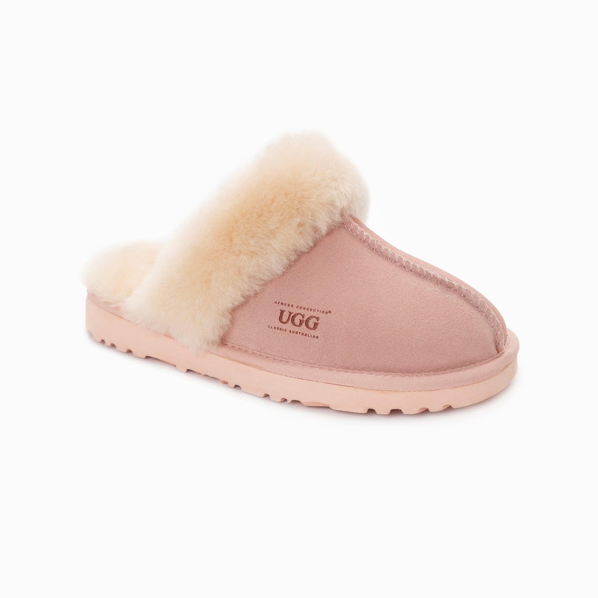 Ugg Slippers Premium Australia Sheepskin Unisex Scuffete Suede - Pink