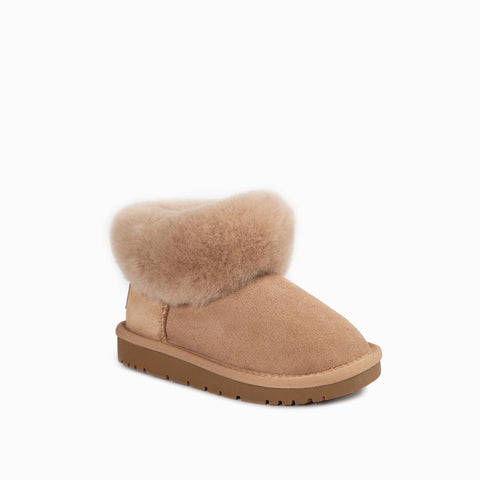 Ugg Kids Classic Fluff Mini Boots (Water Resistant) - Bronze