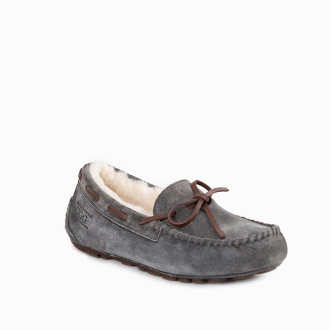 Ugg Romy Ladies Moccasin (Inner Wedge) - Steelgrey