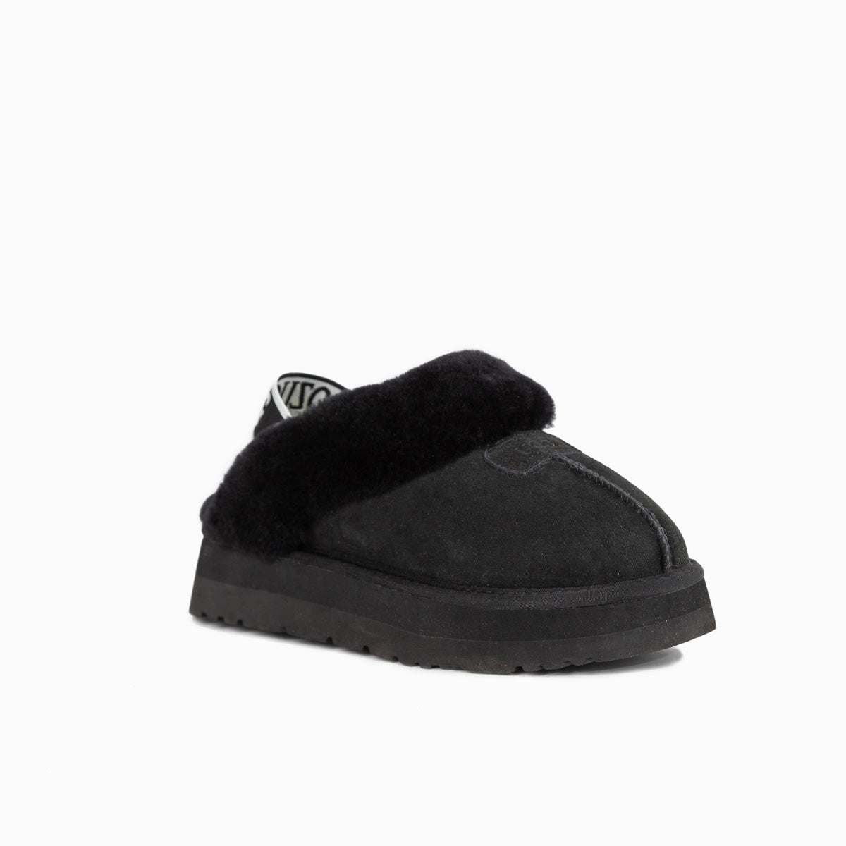 Ugg Coquette Platform Slipper (Elastic Backstrap)(Water Resistant) - Black