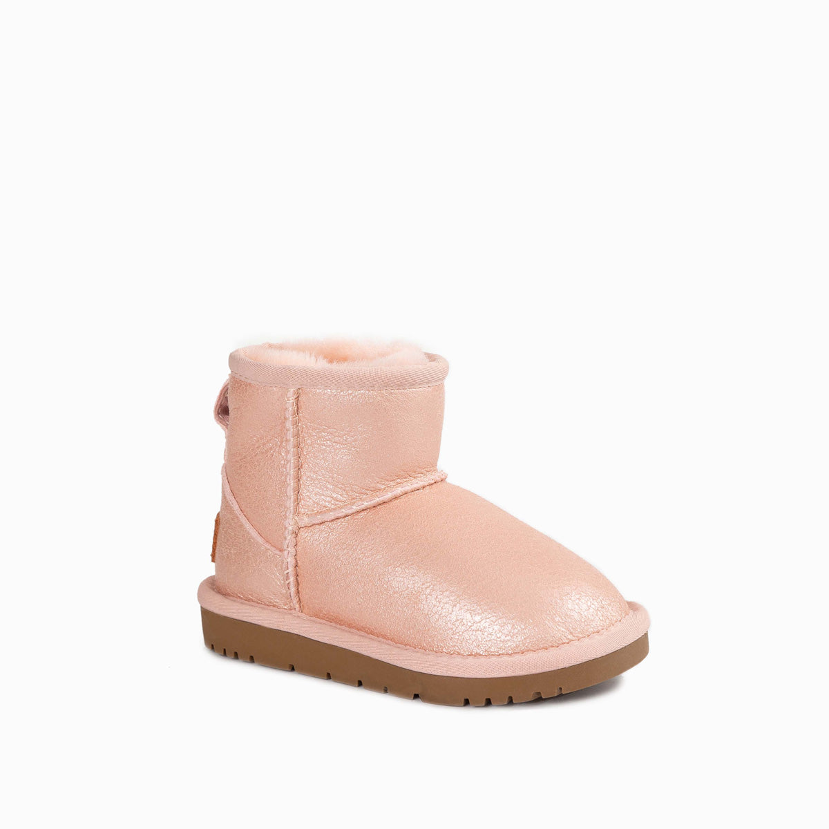 Ugg Kids Classic Mini (Metallic)Boots (Water Resistant) - Metallicpink