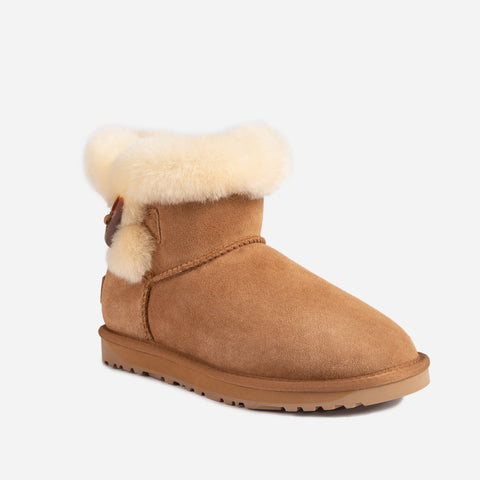 Ugg Horns Button Mini Boots - Chestnut