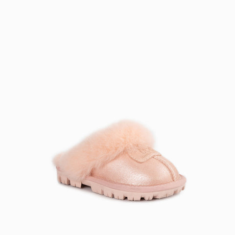 Ugg Kids Coquette Metallic Slipper - Metallicpink