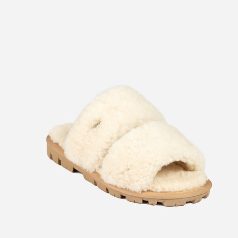 Ugg Evelyn Curly Slide - Natural