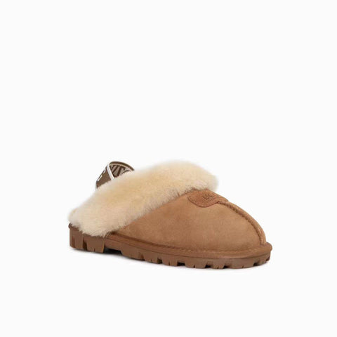 Ugg Coquette Slipper (Elastic Backstrap) (Water Resistant) - Chestnut