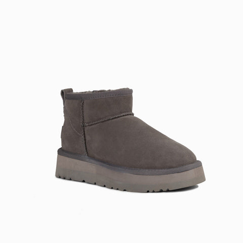 Ugg Classic Platform Ultra Mini Boots (Water Resistant) - Grey