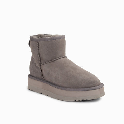 Ugg Classic Platform Mini Boots (Water Resistant) - Grey