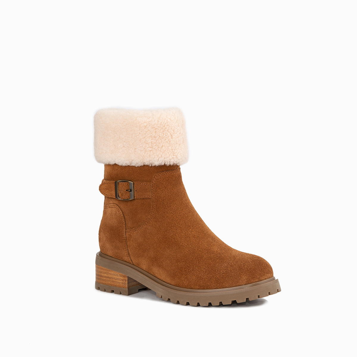 Ugg Violet Ankle Zip Boots - Chestnut