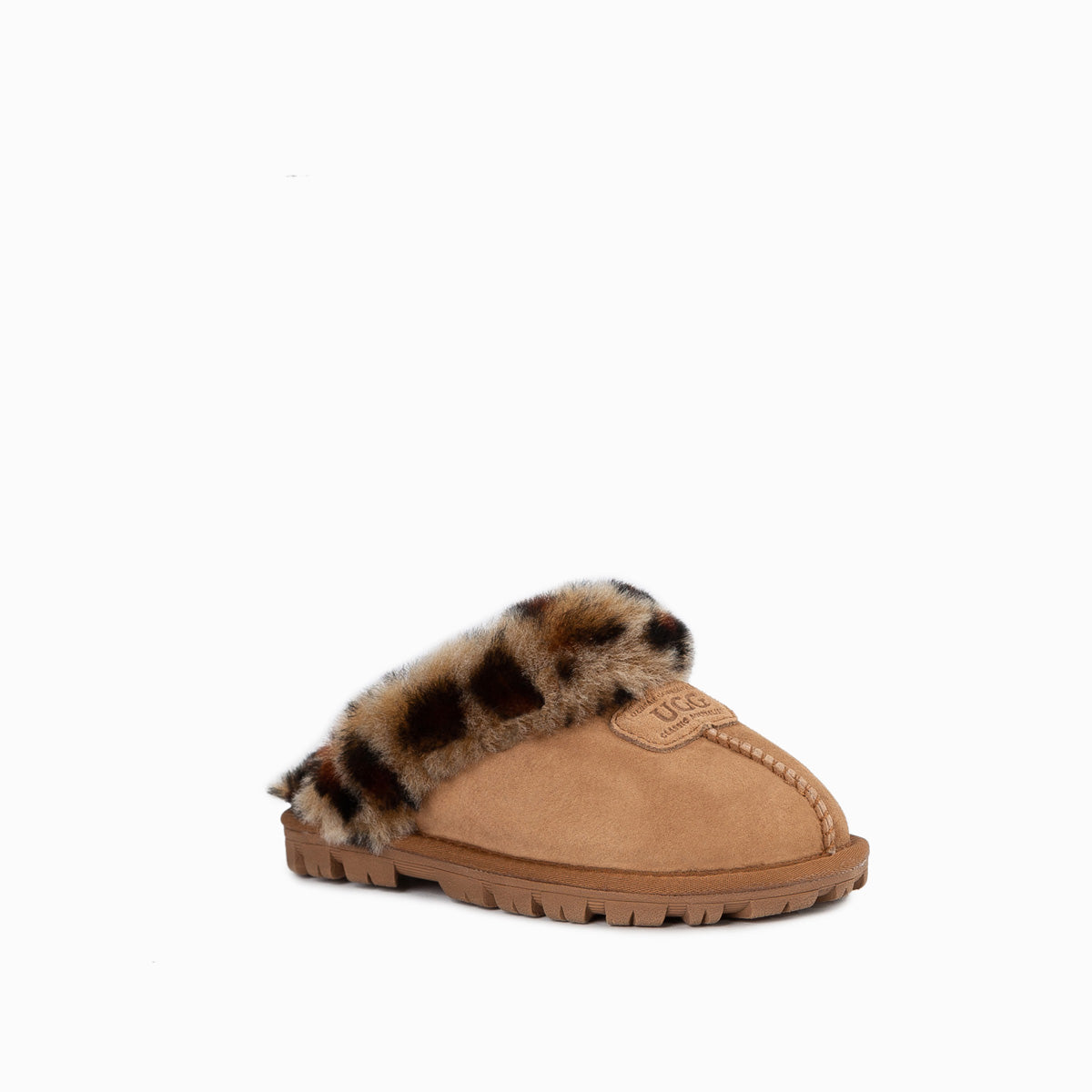 Ugg Kids Coquette Slipper (Leopard Print)(Water Resistant) - Chestnut