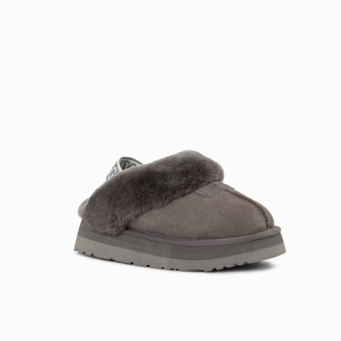 Ugg Coquette Platform Slipper (Elastic Backstrap)(Water Resistant) - Grey