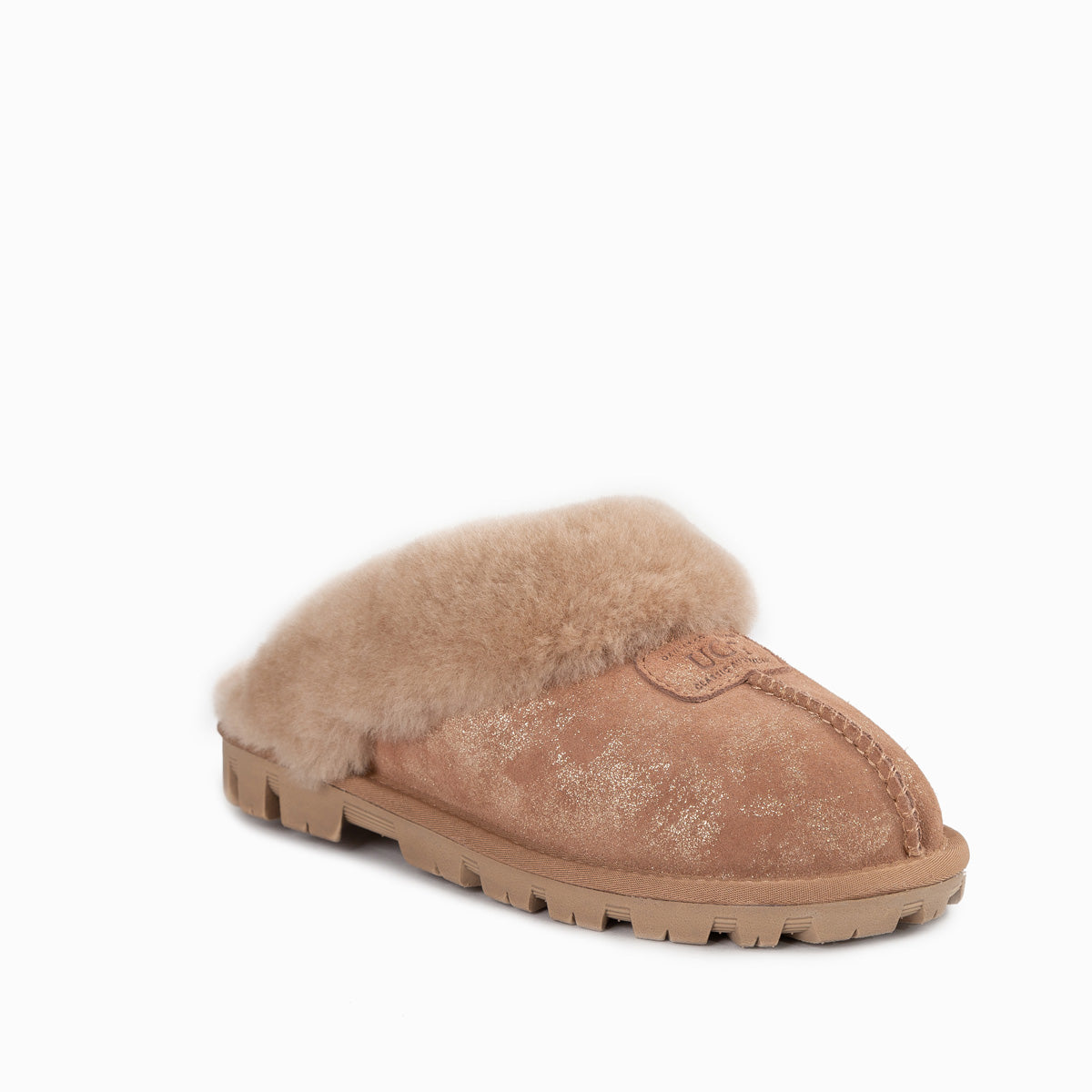 Ugg Coquette Slipper (Foil Print)(Water Resistant) - Chestnut