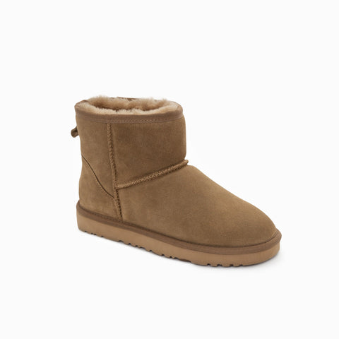 Ugg Boots Genuine Australian Sheepskin Unisex Mini Classic Suede - Olive