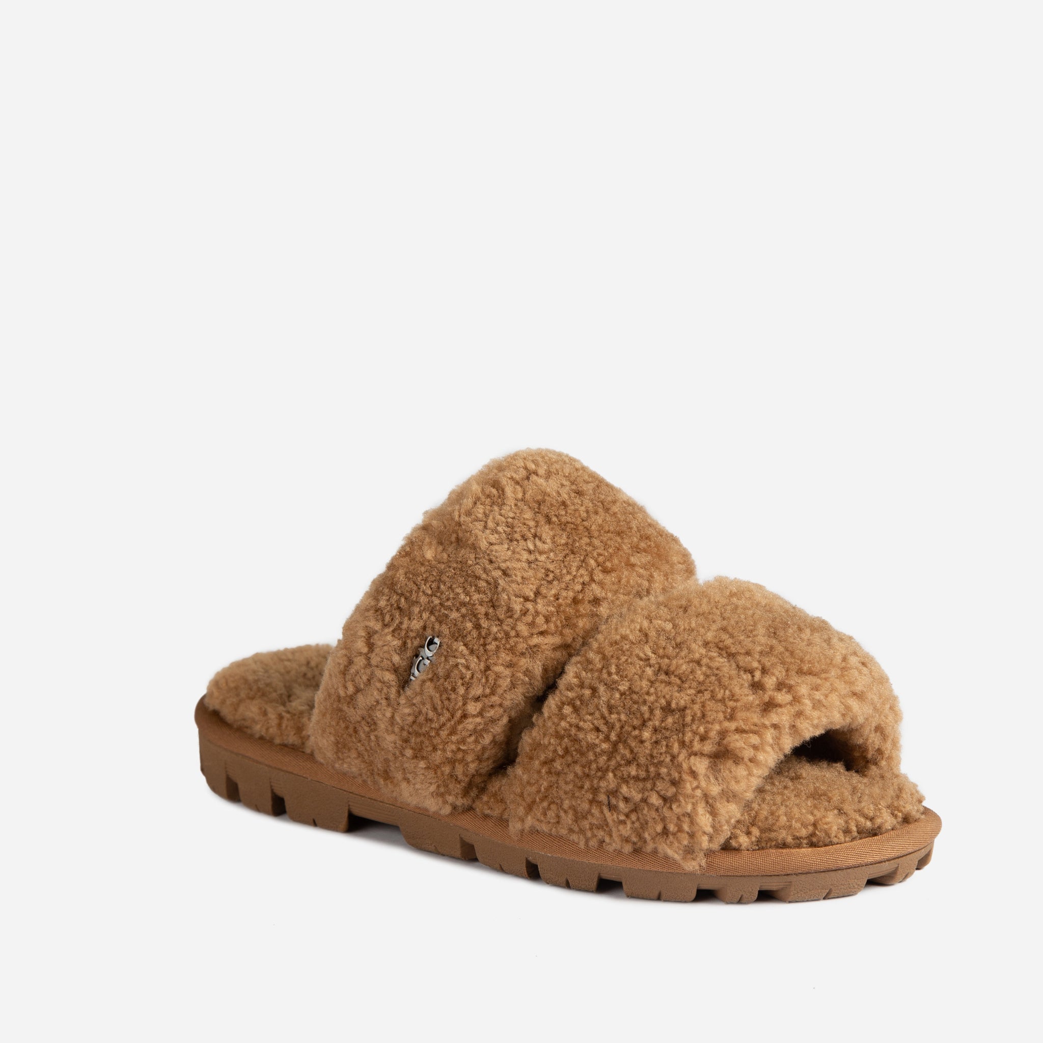 Ugg Evelyn Curly Slide - Chestnut
