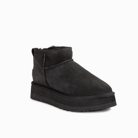 Ugg Classic Platform Ultra Mini Boots (Water Resistant) - Black
