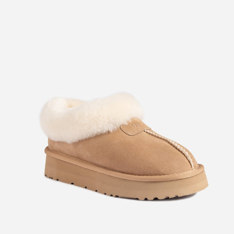 Ugg Daniela Ankle Platform Boots - Sand