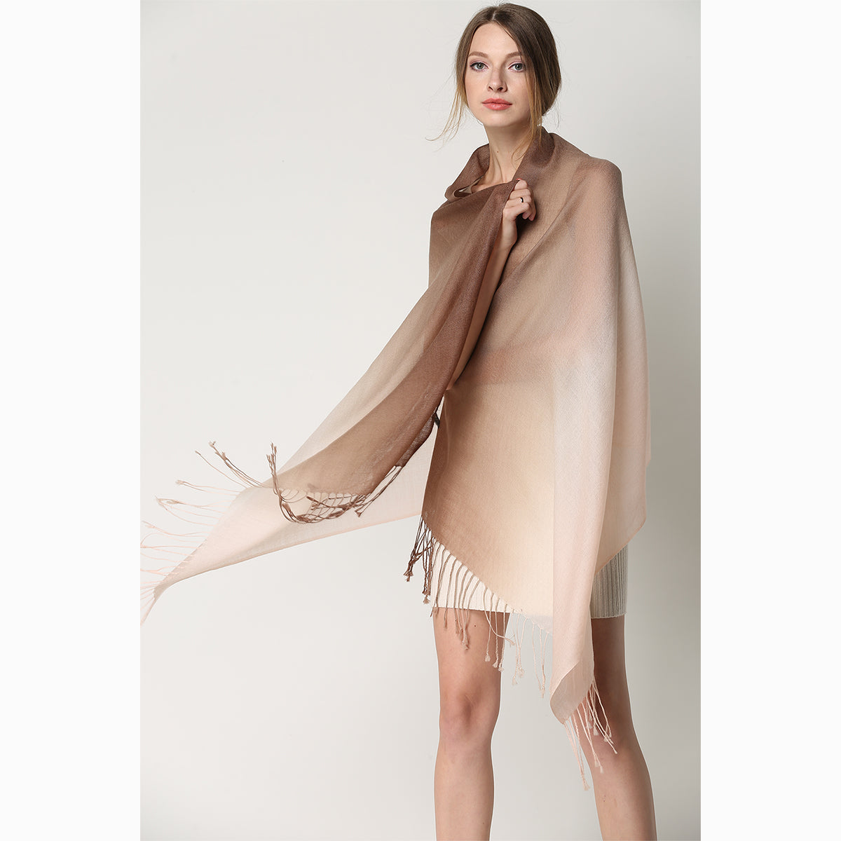 merino wool tie dye wool scarf