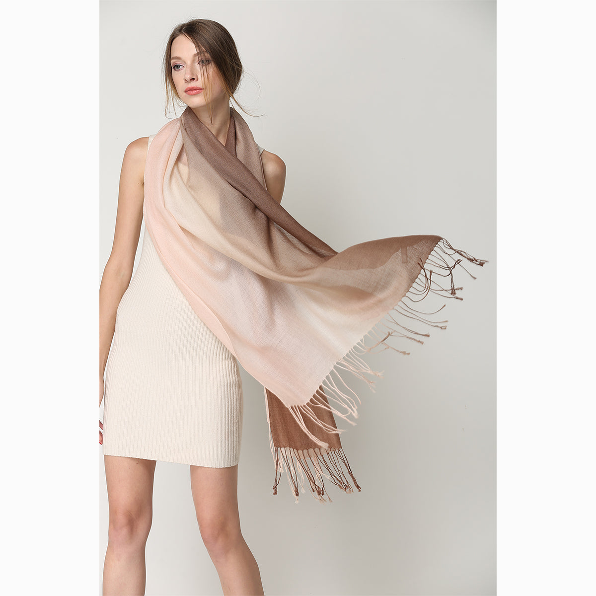 merino wool tie dye wool scarf
