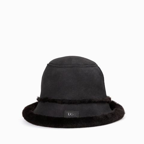 Ugg Sheepskin Bucket Hat - Black