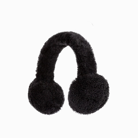 Ugg Curly Sheepskin Earmuff - Black