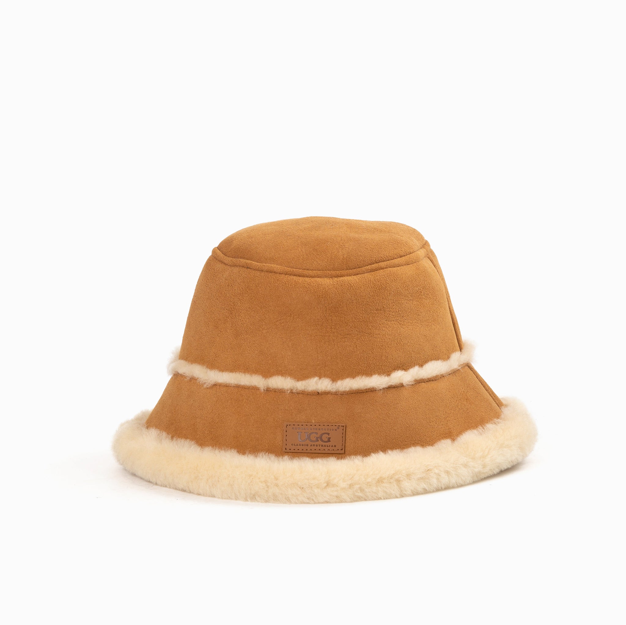 Ugg Sheepskin Bucket Hat - Chestnut