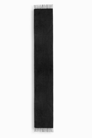 100% Wool Scarf Black