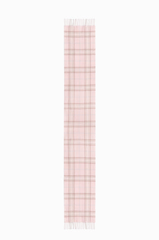 100% Wool Scarf Pink Check
