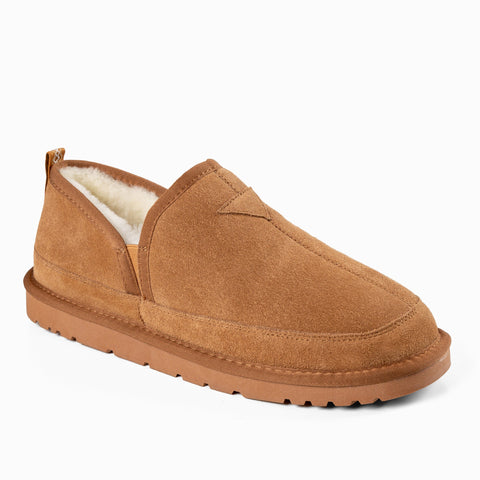 Ugg Slippers Premium Sheepskin Men's Alder Slipper Suede - Chestnut